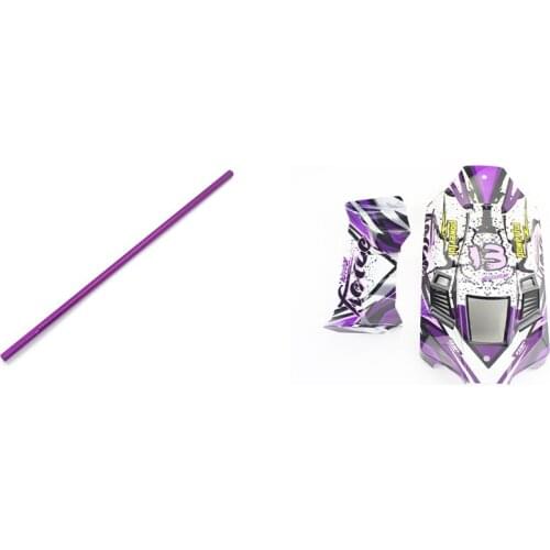 Car Body Shell Car Cover Tail Wing Spare with Metal Central Drive Shaft Upgrade for Wltoys 124019 124018 1/12 RC Car