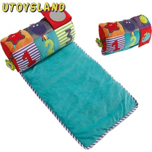 Baby Infant Tummy Time Crawling Mat Play Carpet Roller Pillow Baby Gym Crawling Activity Mat Education Gym Playmat Kids Fitness