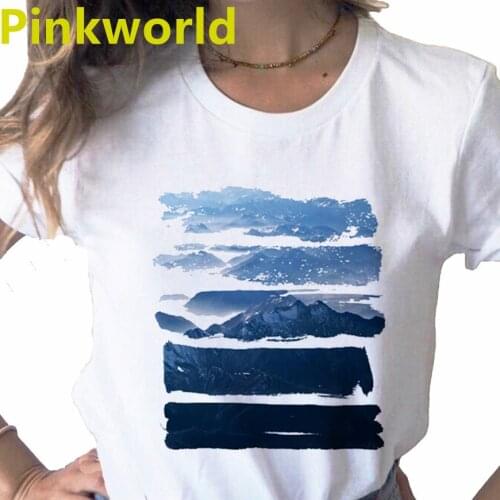 Summer 2021 New Ocean Sea Turtle print ladies T-shirt ladie casual basis O-collar white shirt short sleeve T-shirt,Drop Ship