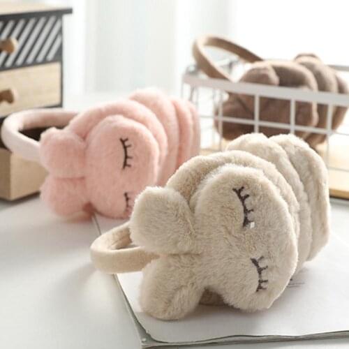 Hot Cute Winter Warm Earmuff For Girls Unisex Plush Warm Rabbit Earcap Children Lovely Winter Earmuffs Ear Cover Earwarmers 2020
