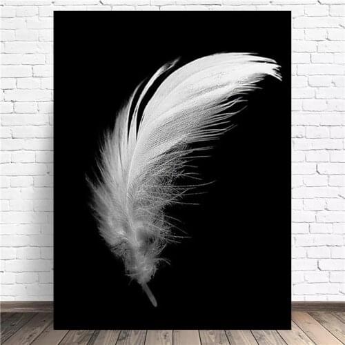 Feather Quotes Minimalism Canvas Painting Wall Art Nordic Posters and Prints Wall Pictures for Living Room Decoration Frameless