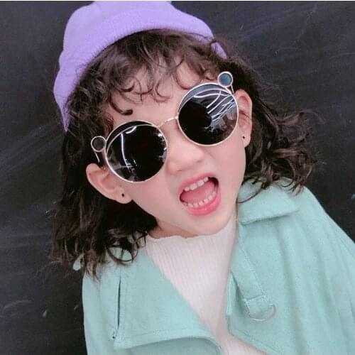 New Sunglasses for Kids Punk Oversize irregular Frameless Polygon UV400 Glasses Children Oculos De Sol Masculino