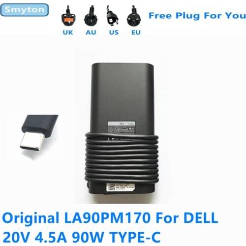 Original 90W Laptop AC Adapter Charger For DELL LA90PM170 20V 4.5A USB TYPE C 0TDK33 Laptop Power Supply Adapter