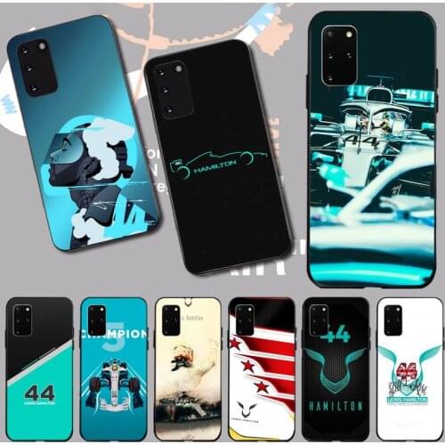 PENGHUWAN Lewis Hamilton F1 F1 Bling Cute Phone Case for Samsung S20 plus Ultra S6 S7 edge S8 S9 plus S10 5G