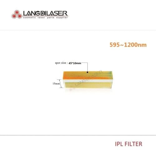 Size : 45*10*15 , window size : 45*10mm ,Filtro láser IPL : 595nm~1200nm , for cosmetic laser device