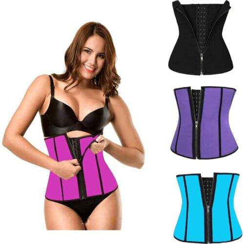 Buckle Zipper Corset Tummy Control Flat Belly Waist Trainer Belt Body Shaping for Women Shapewear Stomach Slimming Belts Straps