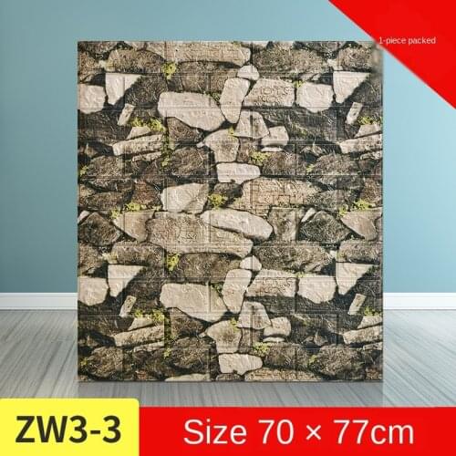 Retro Brick Pattern 3D Wall Paper Home Decor Self Adhesive Film PVC Waterproof Kids Room Living Room Wallcovering Decals