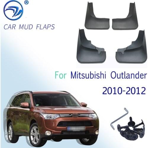 Front Rear Molded Car Mud Flaps For Mitsubishi Outlander 2010 2011 2012 Mudflaps Splash Guards Mud Flap Mudguards Fender