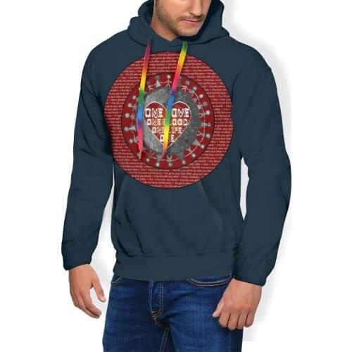 U2 Band Hoodie One Love Blood One Life Earthy Ring Lyrics Hoodies Long Male Pullover Hoodie Streetwear Hoodies