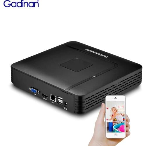 Gadinan 16CH 4K/ 9CH 4K (8MP) Face Detection NVR H.265+ Mini IP Network Security Video Recorder Motion Detect P2P CCTV NVR XMEye