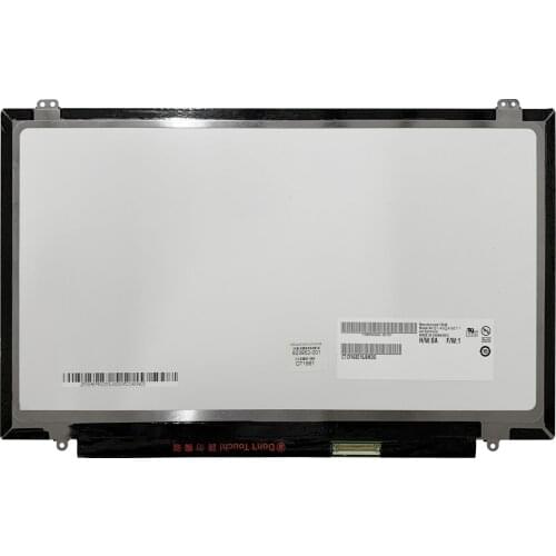 14.0" QHD 2K 2560x1440 LCD Laptop Screen B140QAN01.1 for HP Elitebook 840 G4 LED Matrix Display IPS 72% NTSC Non-Touch 40Pin eDP