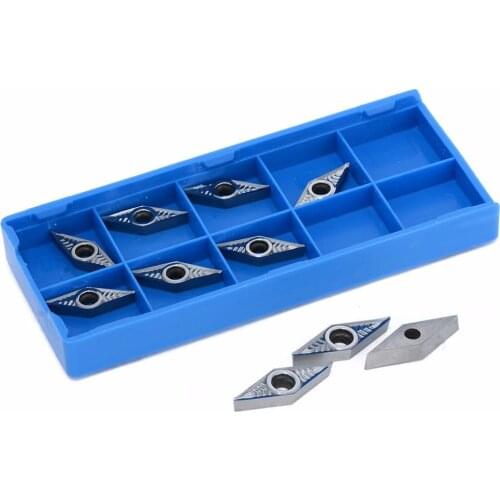 10pcs VCGT110304 AK Aluminum Turning Inserts VBGT 110302 Carbide Blade cnc Lathe Cutter Aluminum Copper Tool