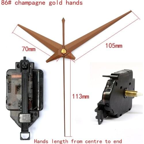 15mm Screw length 12888 Pendulum type Movement With Champagne Gold Hands 86# Step Clock Accessory Quartz DIY Movement Kits