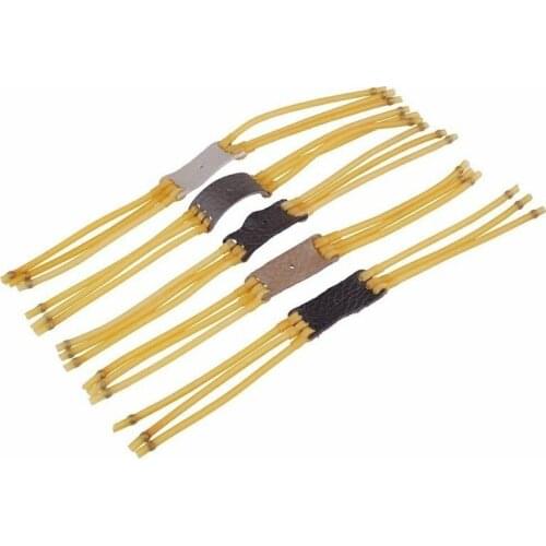 2PCS Elastic Rubber Bands Slingshot Replacement With Six Strips Powerful Shooting Rubber Latex Tube Outdoor hunting accessories