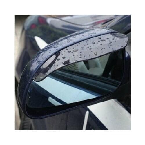 2Pcs 18 x 6.5cm Car Mirror Cover Flexible Car Rearview Mirror Rain Water Rainproof Eyebrow Cover Side Shield