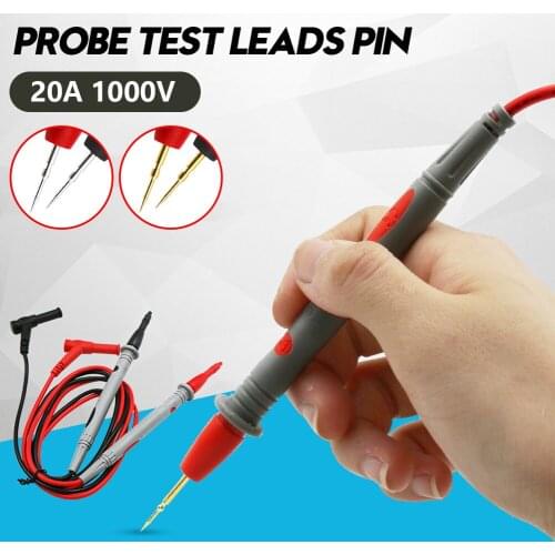 20A 1000V Probe Test Leads Pin for Digital Multimeter Needle Tip Multi Meter Tester Lead Probe Wire Pen Cable High Quality Tool