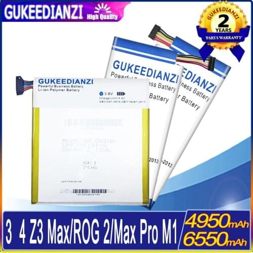 4500mAh-6550mAh battery For Asus Per ZenFone 3/4 Max/3Max/Max Pro/ROG 2/ZC520TL/ZE520KL/ZB601KL ZB602KL/ZB500TL ZE554KL ZS660KL