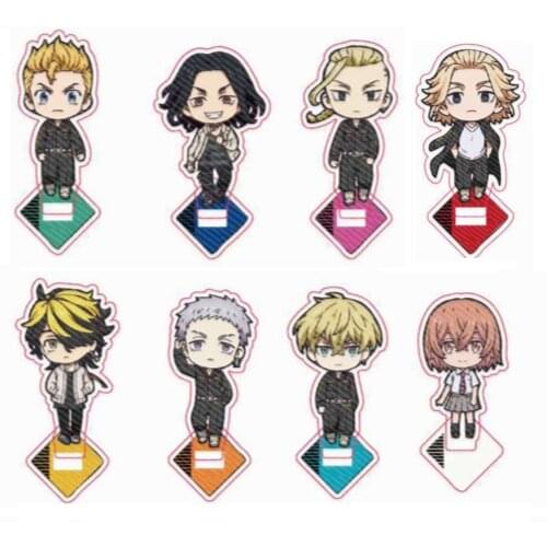 Anime Cosplay Acrylic Tokyo Revengers Stands Manjiro Ken Takemichi Hinata Atsushi Model Plate Cool Fans Gift Collection Props
