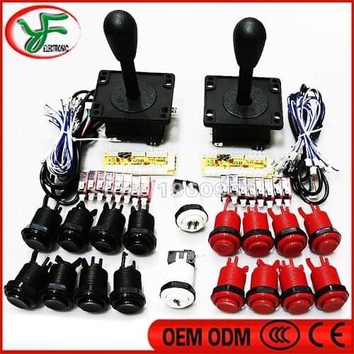 Arcade Game DIY Parts for 4/8 way American Arcade Joystick Mame USB Zero Delay USB Encoder American long Arcade Push Button