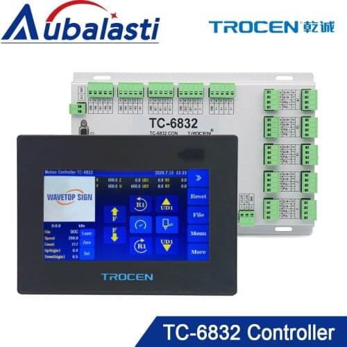 Aubalasti Trocen Vibrating Knife Cutting Motion Controller TC-6832 7inch Touch Screen use for CNC Vibrating Knife