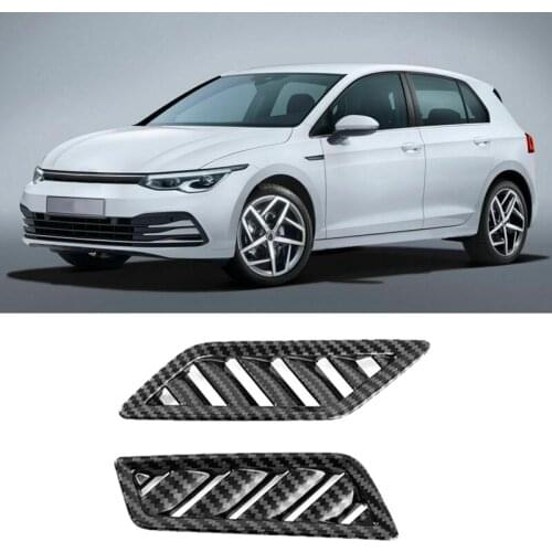 Car Carbon Fiber Front Dashboard Air Condition Vent Outlet Cover Trim for Golf 8 MK8 2021