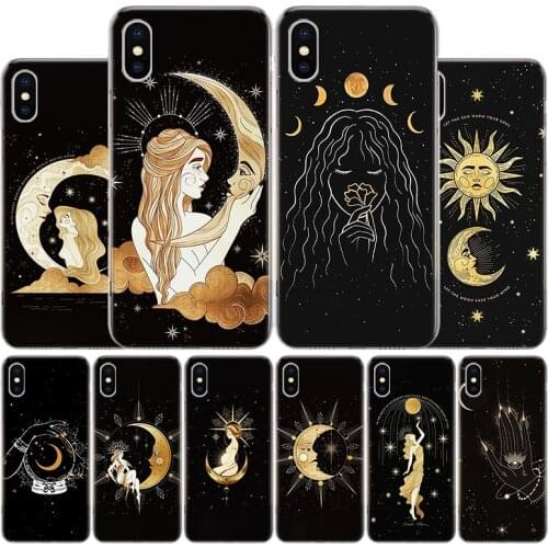 Witches Moon Tarot Mystery Totem Cover Phone Case For Apple iphone 11 12 Pro XR X XS Max 7 8 6 6S Plus + 7G 6G 5 SE 2020 Coque P