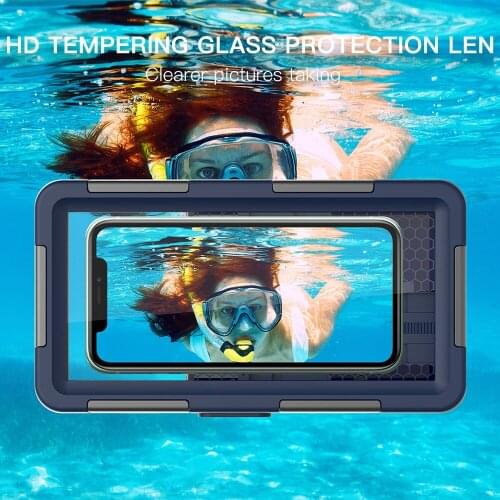 For IphoneX Xs MAX PRO XR IPhone 11 12 pro New Second Generation Upgrade Mobile phone diving case waterproof case