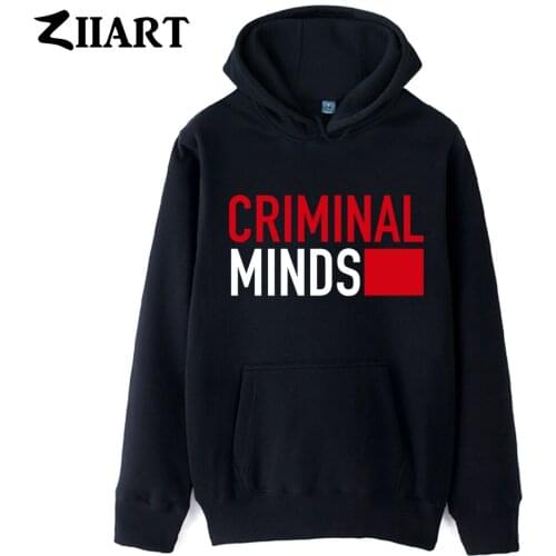Girls Woman Hoodie Criminal Minds Name Logo Couple Clothes Autumn Winter Fleece ZIIART