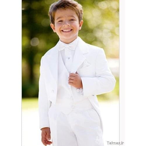 Boy tailcoat one Button Boy Tuxedos Notched Lapel Children Suit Kids Wedding/Prom Suits three piece suit (jacket+vest+pants+tie)