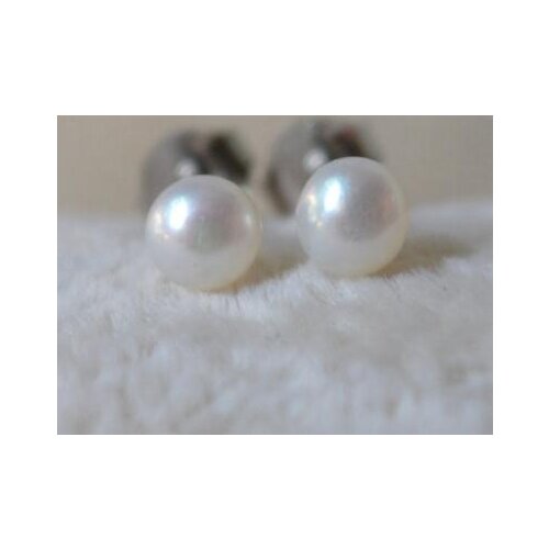 Favorite Pearl Small Earring Tiny Baby Girl Gift Fine Jewelry AAA 3.5-4MM White Color Freshwater Pearl Silver Stud Earrings