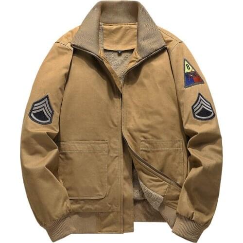 Mcikkny Men Cargo Warm Thermal Jackets Winter Fleece Lined Outwear Coats For Male Clothing Size M-4XL Windbreak