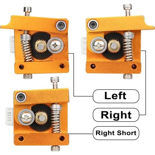 MK8 Extruder Aluminum Alloy Block For Makerbot 1.75mm Filament 3D Printers Parts Extrusion Right Left Short Hand Part DIY Kit