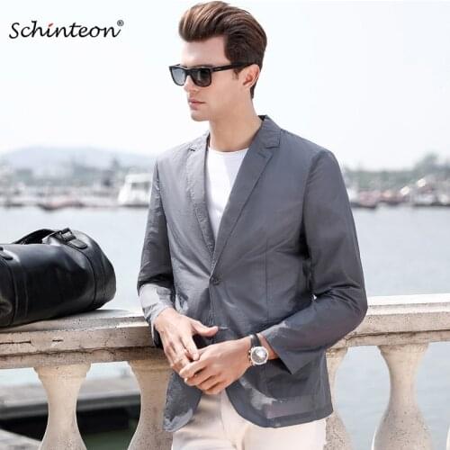 High Quality Men Summer Thin Blazer Casual Business Quick-drying Jacket Sunscreen Clothing Men Outwear M-3XL New