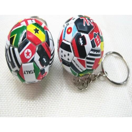 New World Flag Football Keychain Country Soccer Club Fans Keyring Car Key Chains Souvenir Bag Pendant AccessoriesSportsmansGift