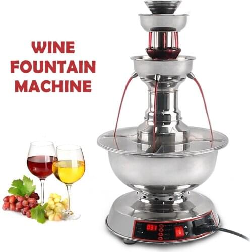 New Electric Cocktail Wine Drinking Fountain Red Wine Champagne Fountain Machine Christmas Mulled Wine Machine