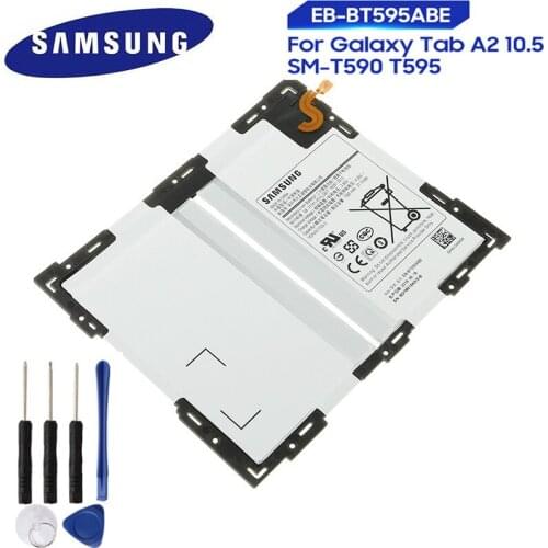 Original Replacement Samsung Battery For Galaxy Tab A2 10.5 SM-T590 T595 SM-T835 EB-BT595ABE Genuine Tablet Battery