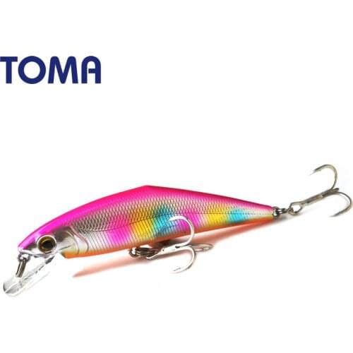 TOMA Suspend Wobbler Sinking Minnow Fishing Lures 85mm 15g Longcast Minnow Hard Plastic Lure Artificial Bait Pike Fishing Tackle