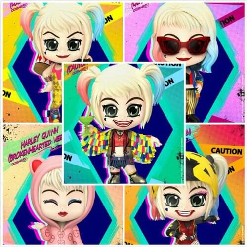 Hot Toys COSB700/COSB701/COSB702/COSB703/COSB704 Raptor Squad Halle Quinn COSBABY Mini Collectible Action Figure Doll for Fans