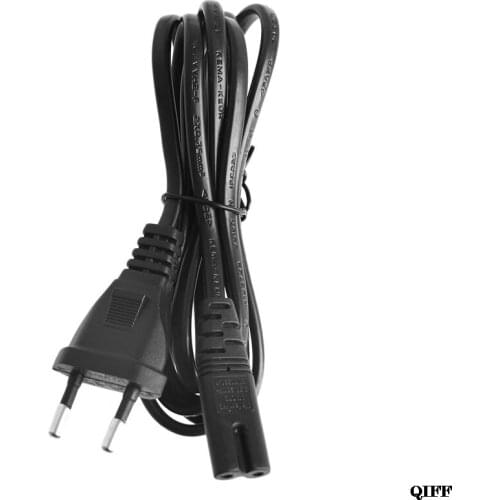 Drop Ship&Wholesale Short C7 To EU European 2-Pin Plug AC Power Cable Lead Cord 1.5M 5Ft Figure 8 APR28