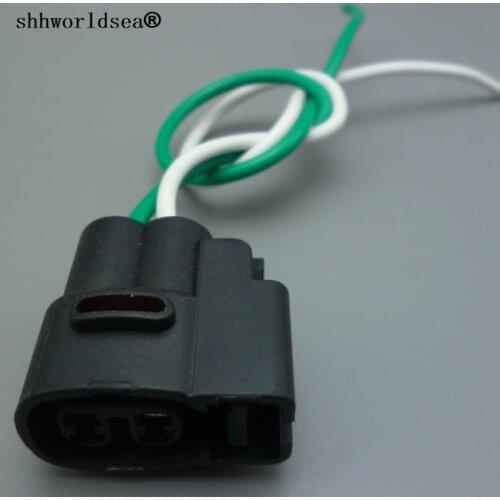 Shhworldsea 1PCS 2Pin Female For Kia Ignition Coil Ignition Coil Connector CVVT Fuel Injector Connector Wiring Harness Auto PLUG
