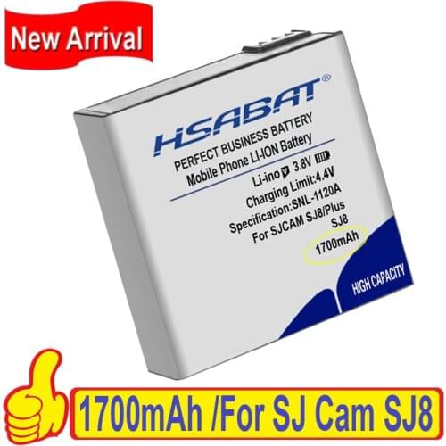 Top Brand 100% New 1700mAh Battery for SJCAM SJ8 PRO for SJ Cam SJ8 Plus Action Camera for SJ8 Air Batteries + free gfit