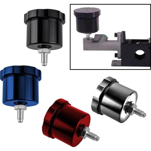 Universal Hydraulic Drift Handbrake 7/16-20 Oil Tank Can E-Brake Fluid Reservoir Aluminum Alloy Red/ Silver/ Black/ Blue
