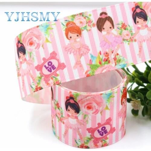 YJHSMY G-18912-1093,10 yards 38 mm Cartoon Printed grosgrain ribbons,Clothing accessories,DIY handmade gift wrapping materials