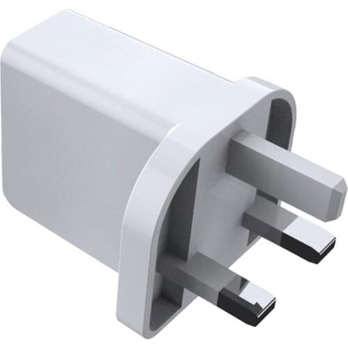 18W PD USB Charger Type C Quick Charging Adapter UK Plug For Huawei Xiaomi Samsung Android Phones Safety Travel Charger Port