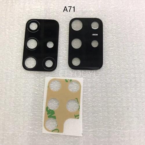 10pcs/lot New Rear Back Camera Lens Cover With Adhesive Sticker Glue for Samsung Galaxy A51 A515/A71 A715 Black Color