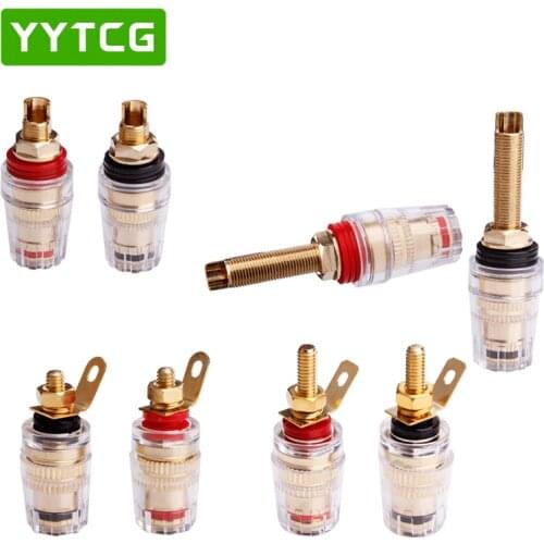 2pair 4pieces Professional sound crystal junction column loudspeaker large current terminal