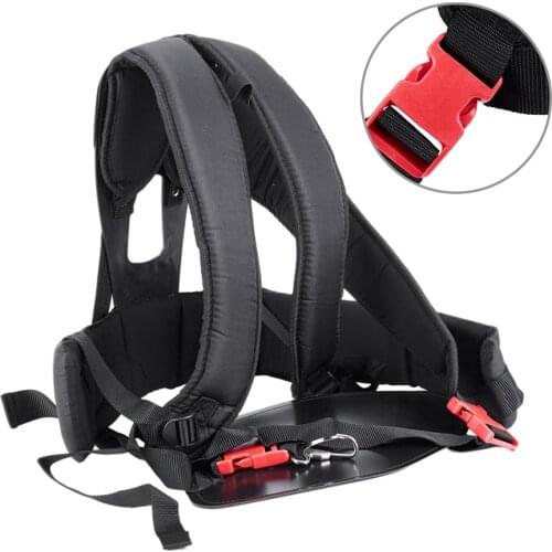 Grass Cutter Accessories Double Shoulder Strap Harness For Brush Cutter With Confortable Shoulder Padsleg Protection Panel