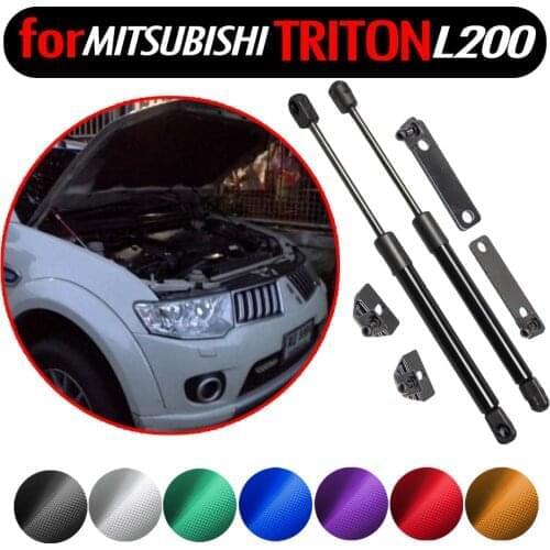 For Mitsubishi Triton L200 Strada Hunter 2005-2014 4x4 Pickup Accessories Front Hood Bonnet Gas Struts Lift Support Damper Shock