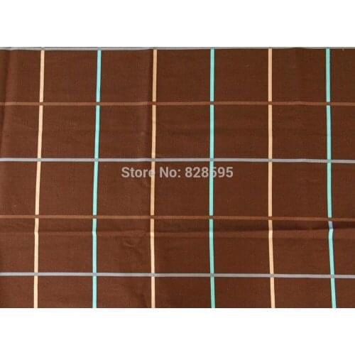 DA216 Brown Printed A Grade Pure Cotton Canvas Sofa/Cushion Cover Fabric (1Yard) Hongkong post tracking number - Free Shipping