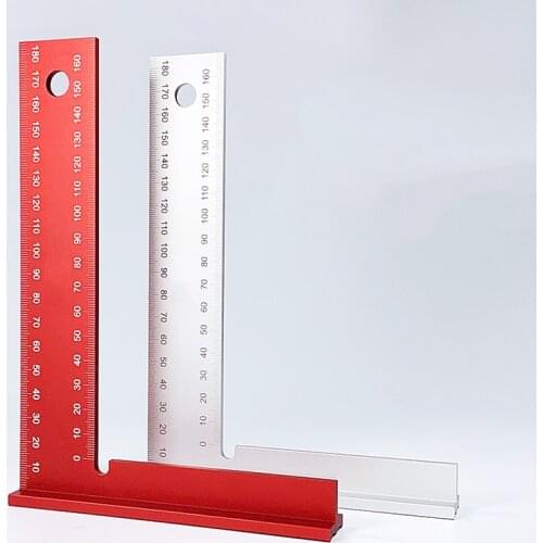 Woodworking Scribe 180mm L-Type Scribing Ruler Drawing Marking Gauge crossed-out Gauge Measuring carpenter Tools